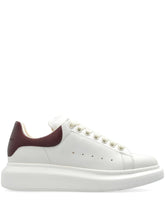 Alexander McQueen Oversized Leather Sneakers Bordeaux