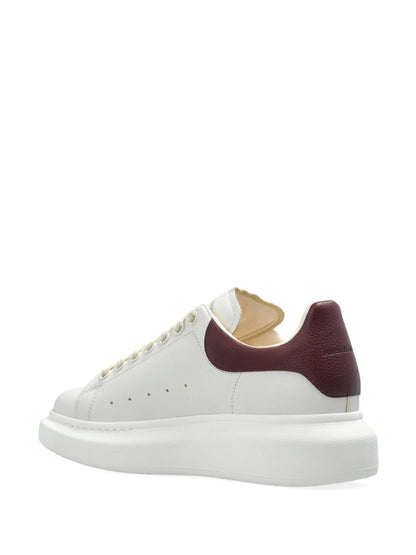 Alexander McQueen Oversized Leather Sneakers Bordeaux