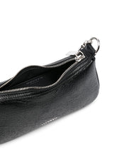 Alexander McQueen T-Bar Leather Mini Clutch Bag Black