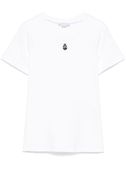 Alexander McQueen Embroidered Skull T-shirt White