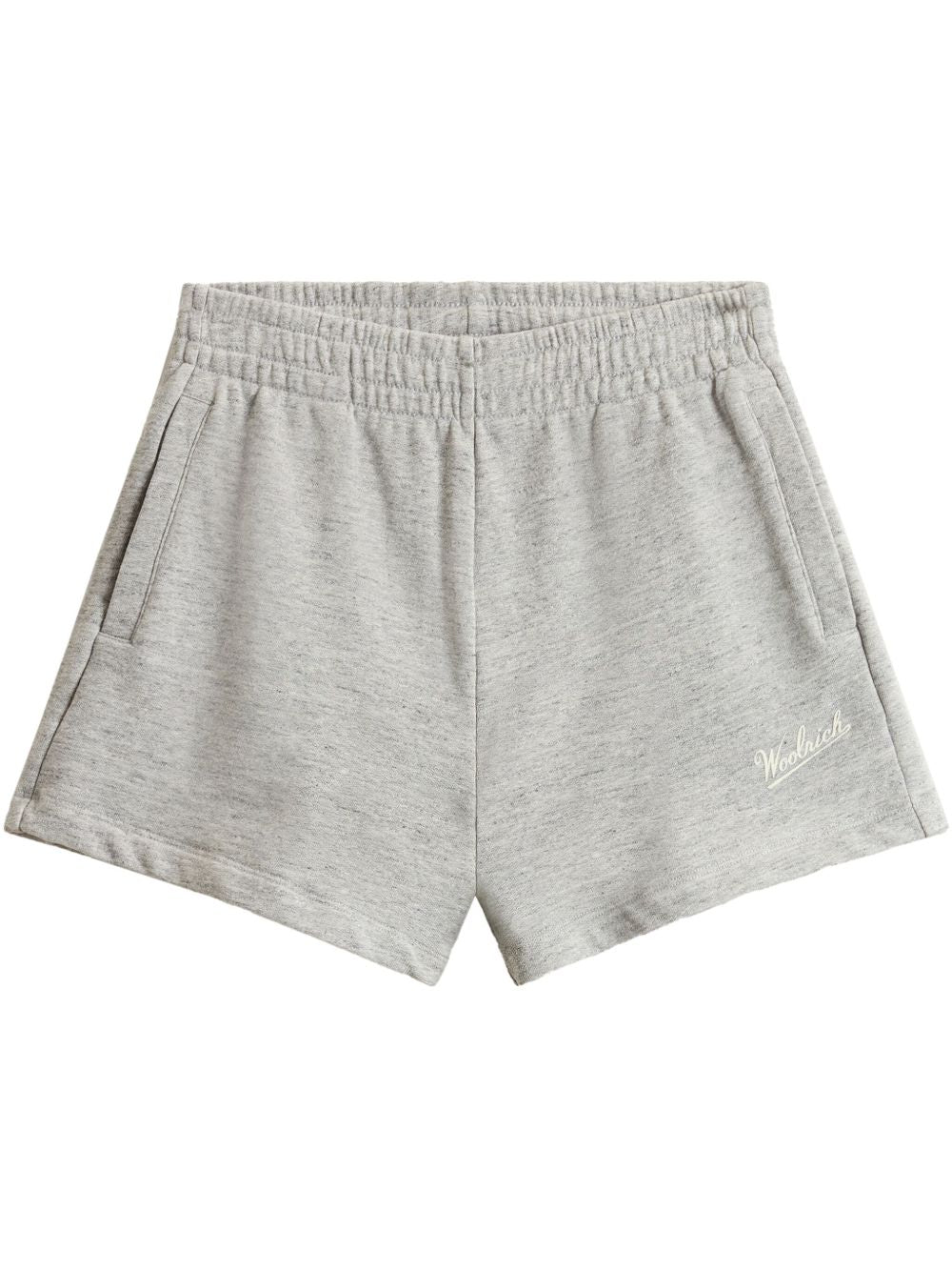Woolrich Fleece Cotton Shorts in Heather Grey Grey