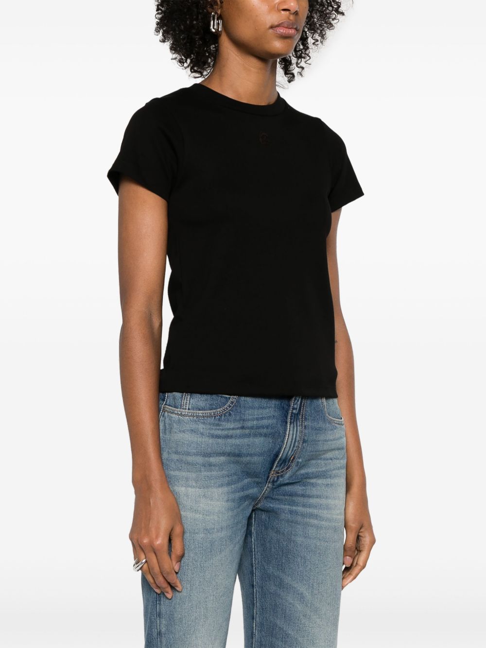 Alexander McQueen Embroidered Skull T-shirt Black