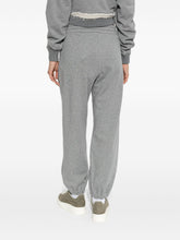 Alexander McQueen Embroidered Logo Sweatpants Grey