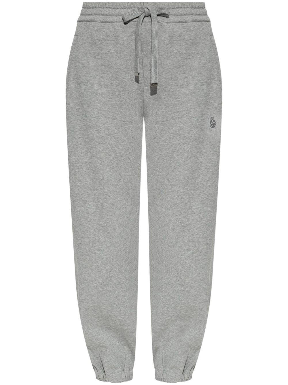 Alexander McQueen Embroidered Logo Sweatpants Grey