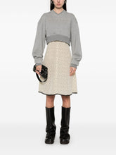 Alexander McQueen Cropped Sweatshirt Grey