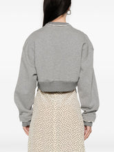 Alexander McQueen Cropped Sweatshirt Grey