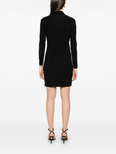 Tom Ford Short Draped V-Neck Mini Dress Black