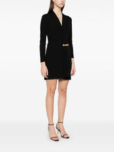 Tom Ford Short Draped V-Neck Mini Dress Black