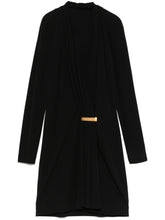 Tom Ford Short Draped V-Neck Mini Dress Black
