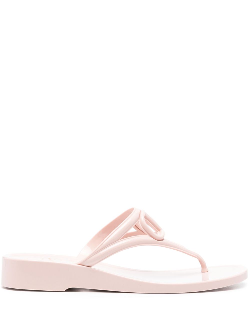 Valentino Garavani VLogo Signature Light Pink Thong Sandals Pink