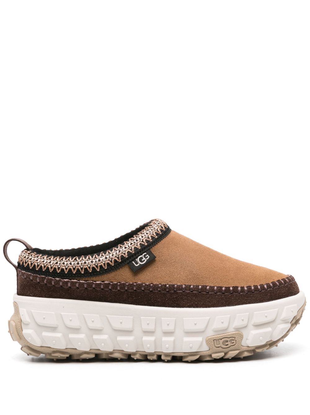 Ugg Australia Venture Daze Whipstitch Suede Platform Sneakers Brown