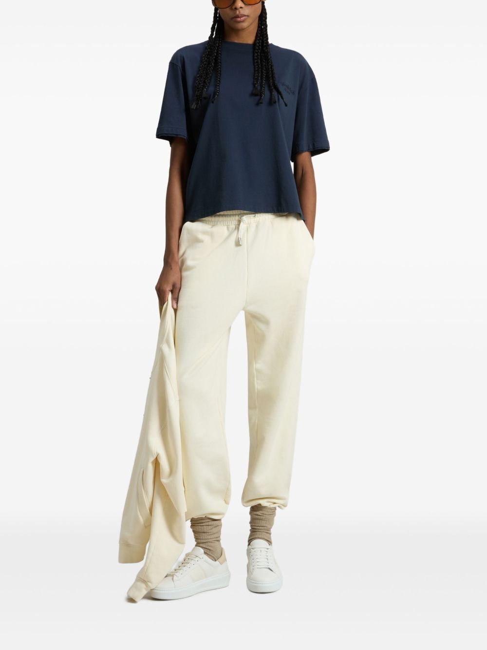 Woolrich Pure Pima Cotton Logo T-Shirt Blue