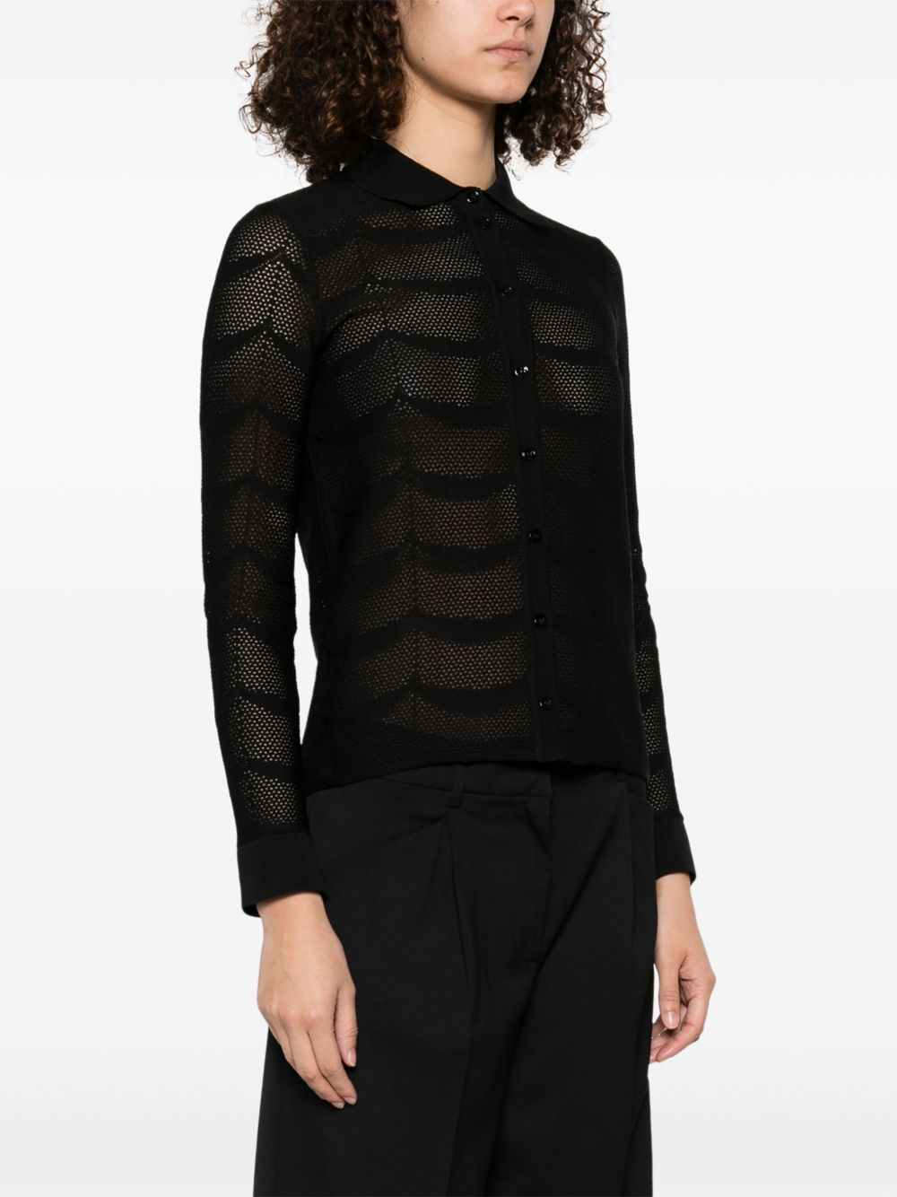 Tom Ford Cotton and Silk Classic Shirt Black
