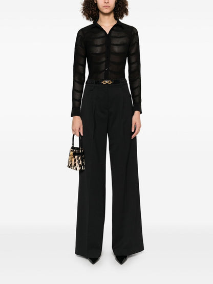 Tom Ford Cotton and Silk Classic Shirt Black