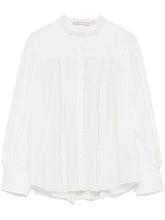 Alice + Olivia Cora Button Blouse White 