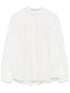 Alice + Olivia Cora Button Blouse White 