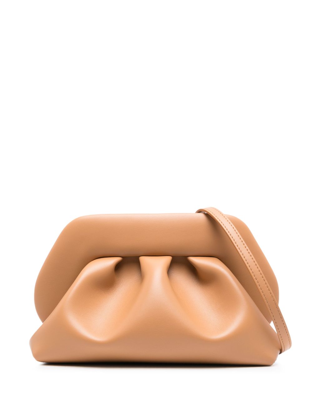 Themoiré Tia Clutch Bag Cognac Brown