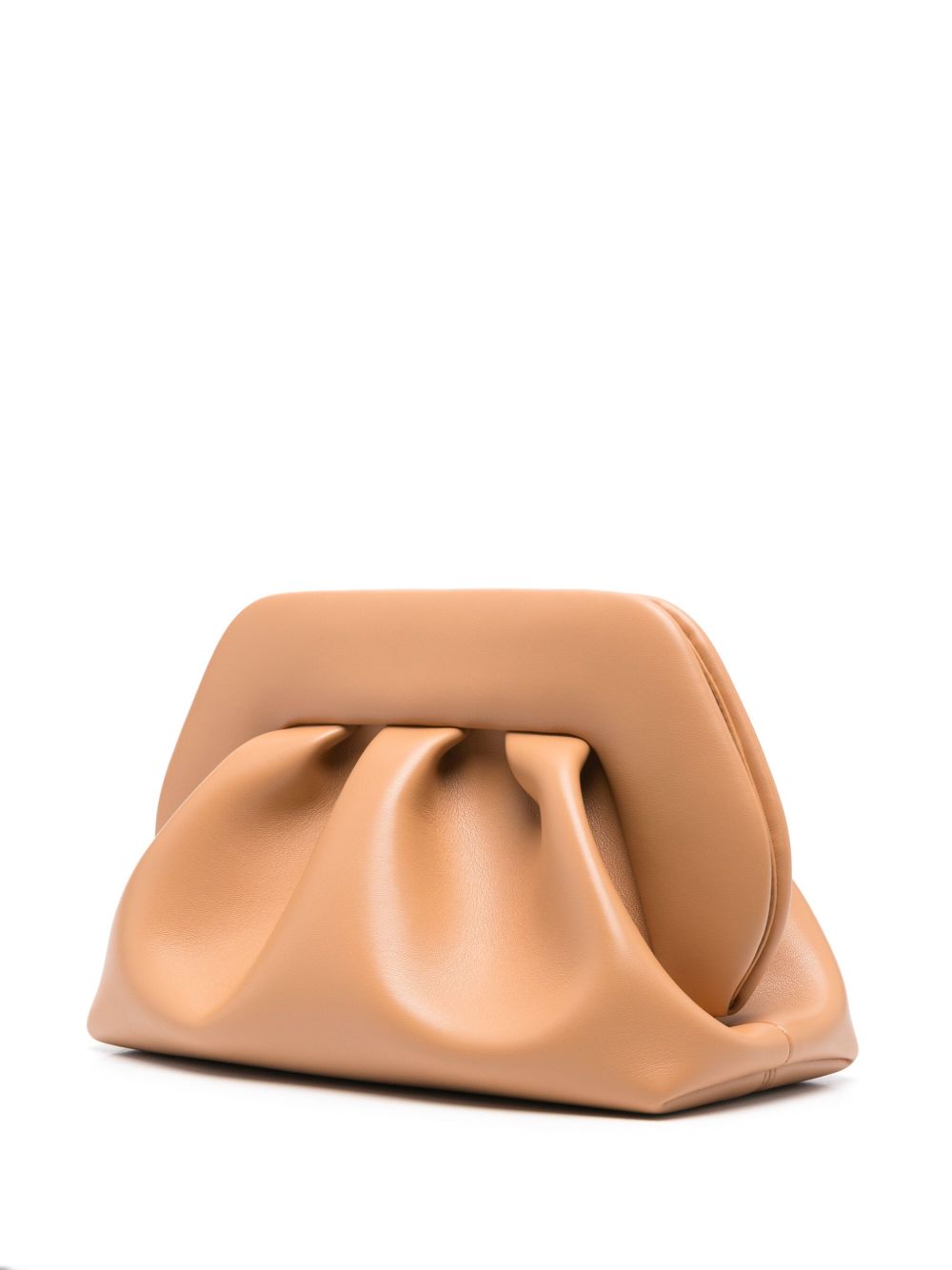 Themoiré Tia Clutch Bag Cognac Brown