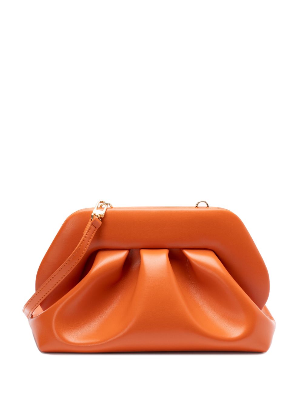 Themoirè Tia Vegan Leather Clutch Bag Orange