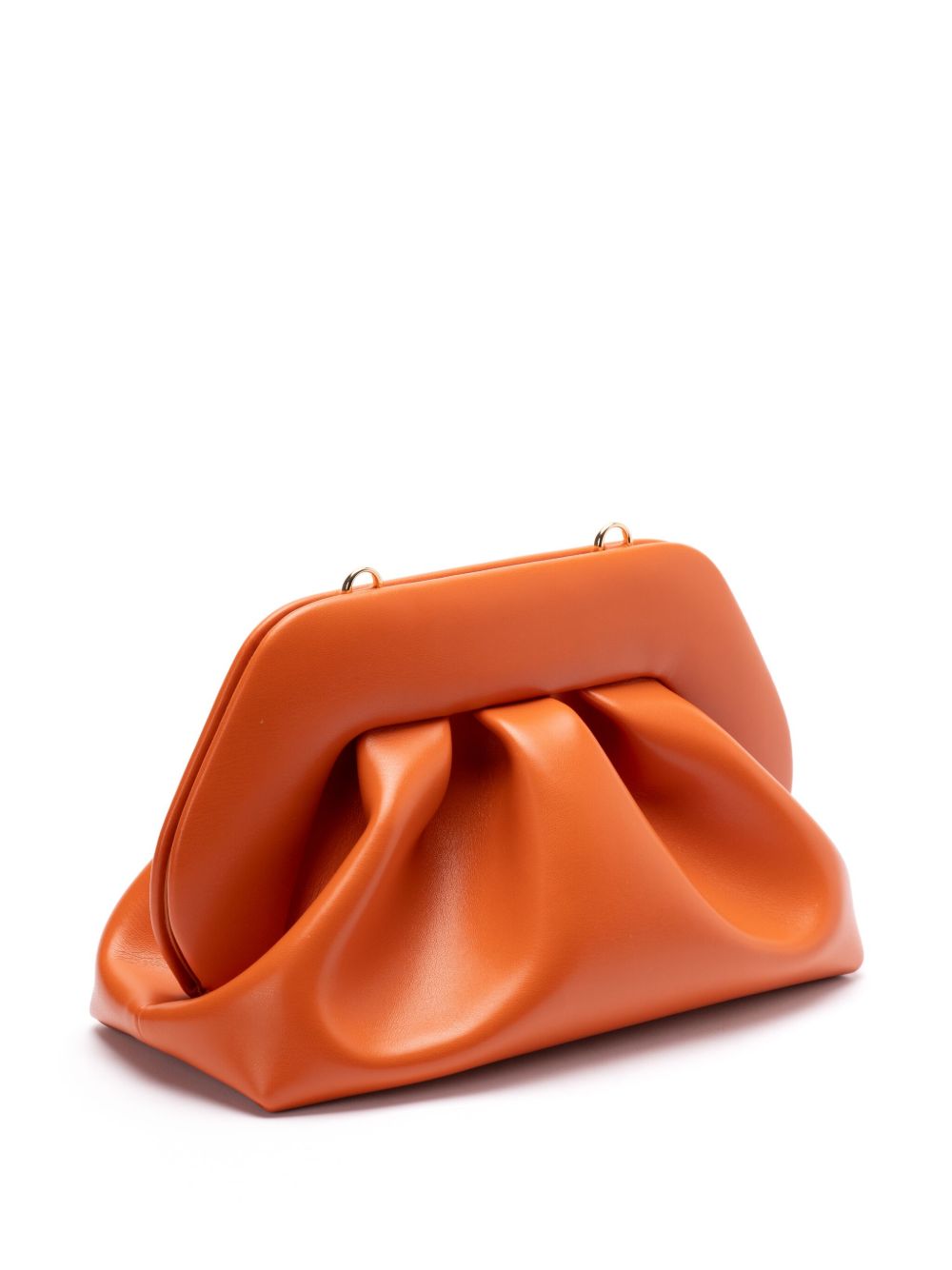 Themoirè Tia Vegan Leather Clutch Bag Orange