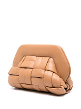Themoiré Tia Weaved Vegan Clutch Bag Camel
