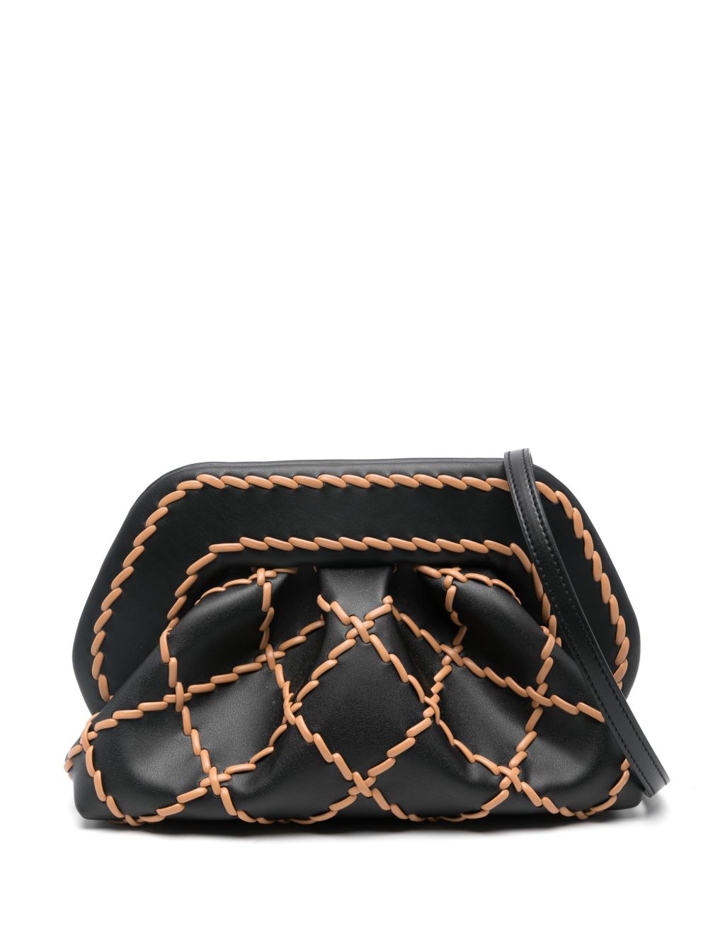 Themoiré Bamboo Tia clutch Bag Black
