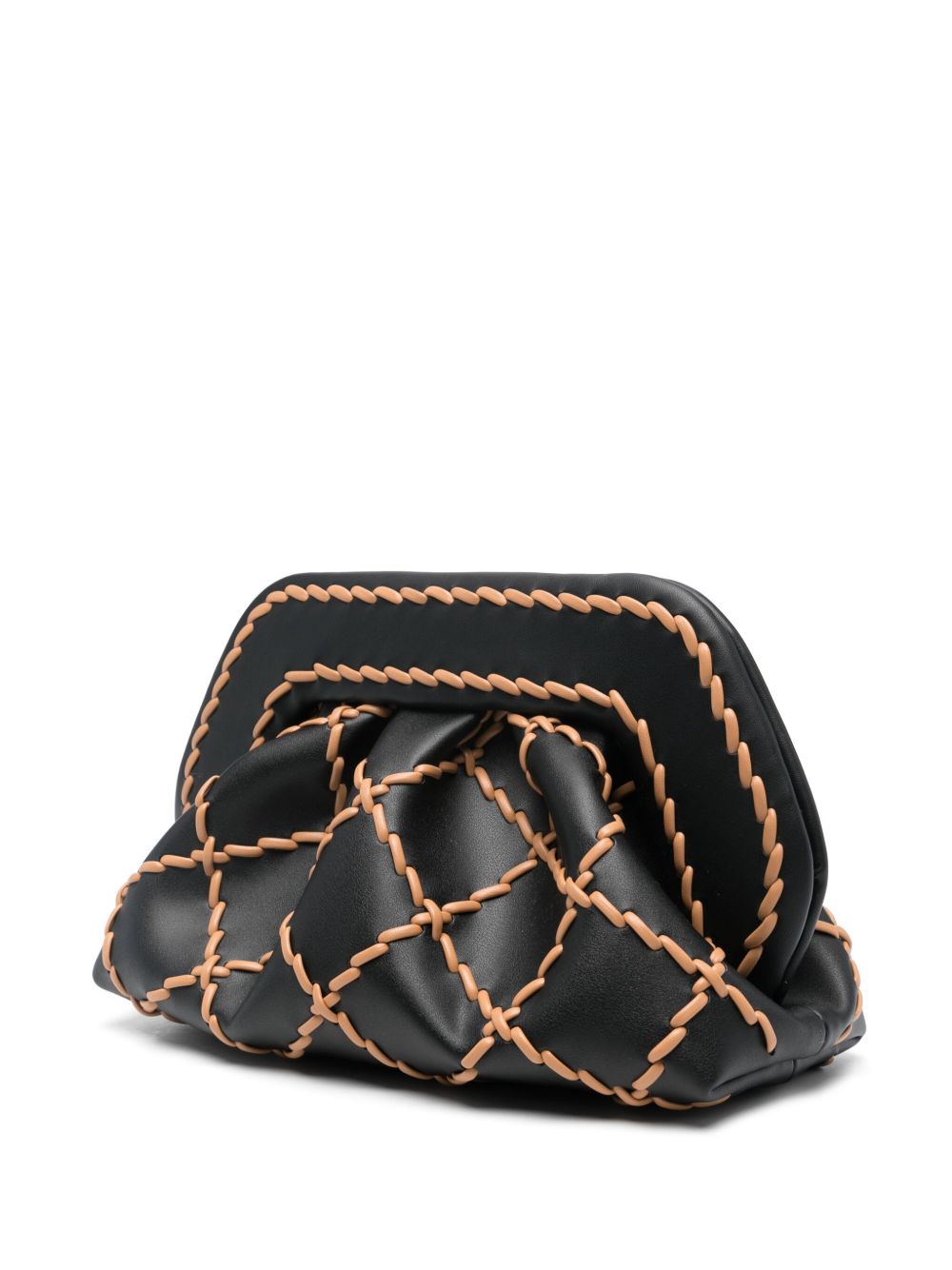 Themoiré Bamboo Tia clutch Bag Black