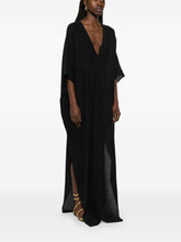 Taller Marmo Pre Rio Maggiore V-Back Kaftan Dress Black