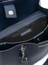 Emporio Armani Logo Print Shoulder Bag Blue