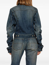 Balenciaga Indigo Denim Fitted Jacket Blue