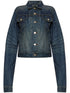 Balenciaga Indigo Denim Fitted Jacket Blue