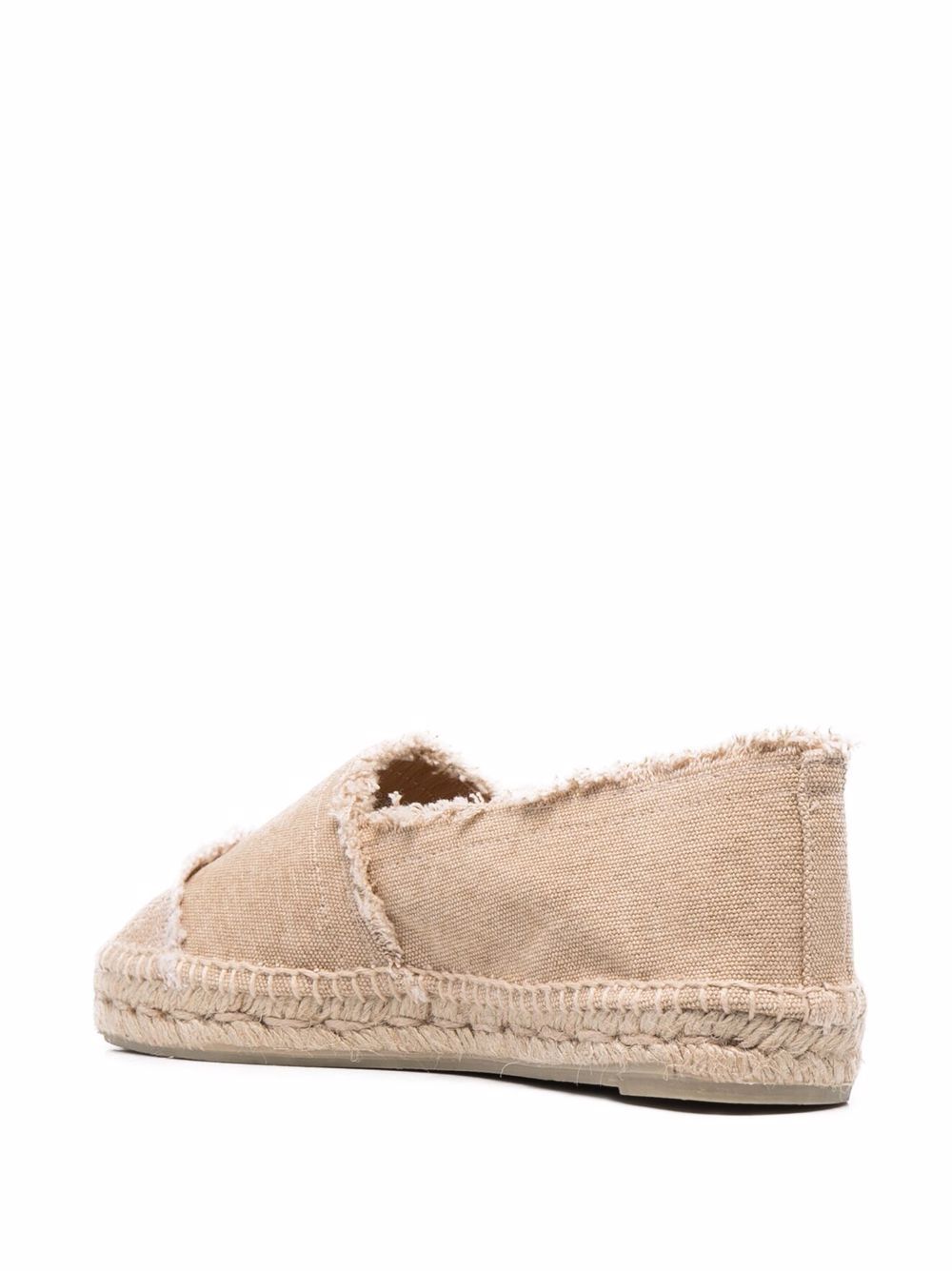 Castañer Flat Espadrilles in Woven Raffia Beige