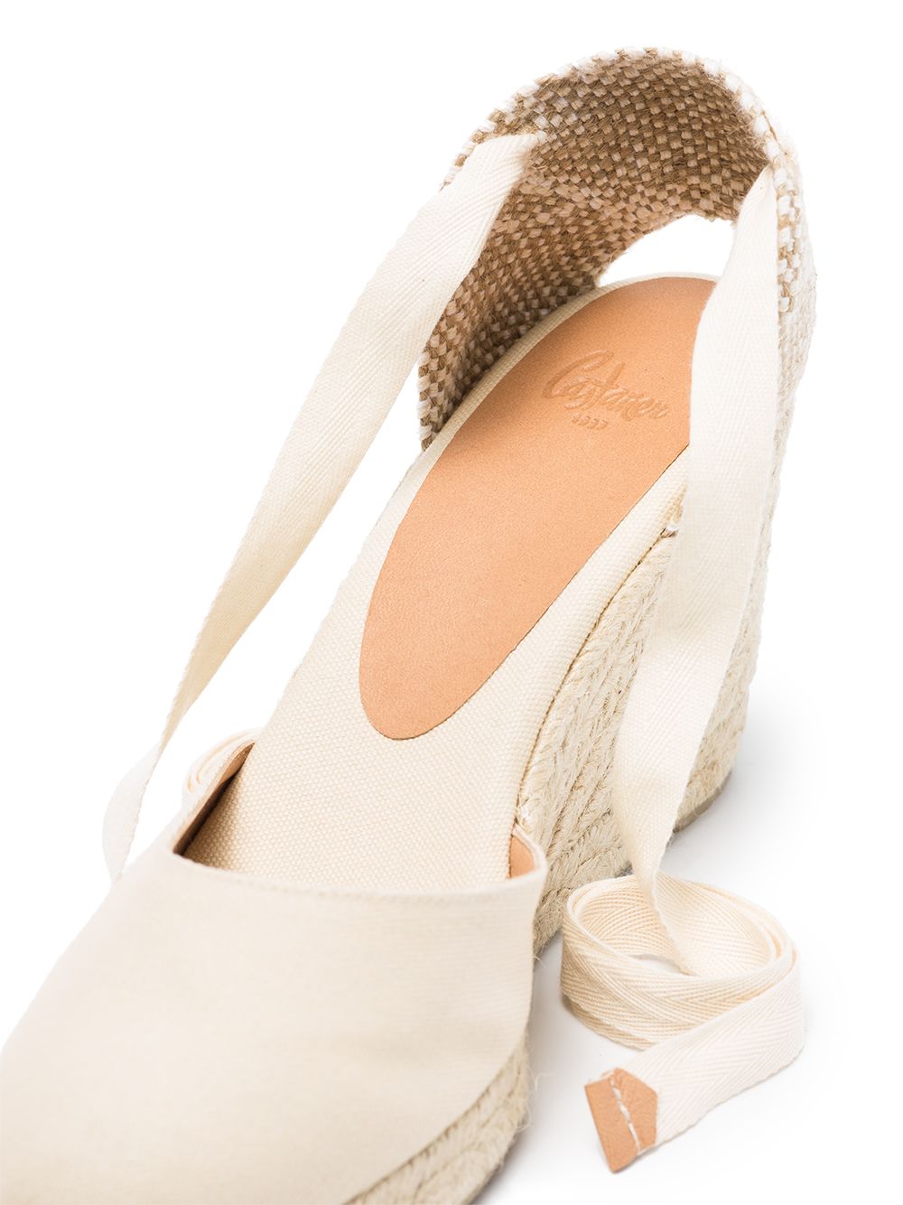 Castaner Carina Wedge Espadrilles Cream