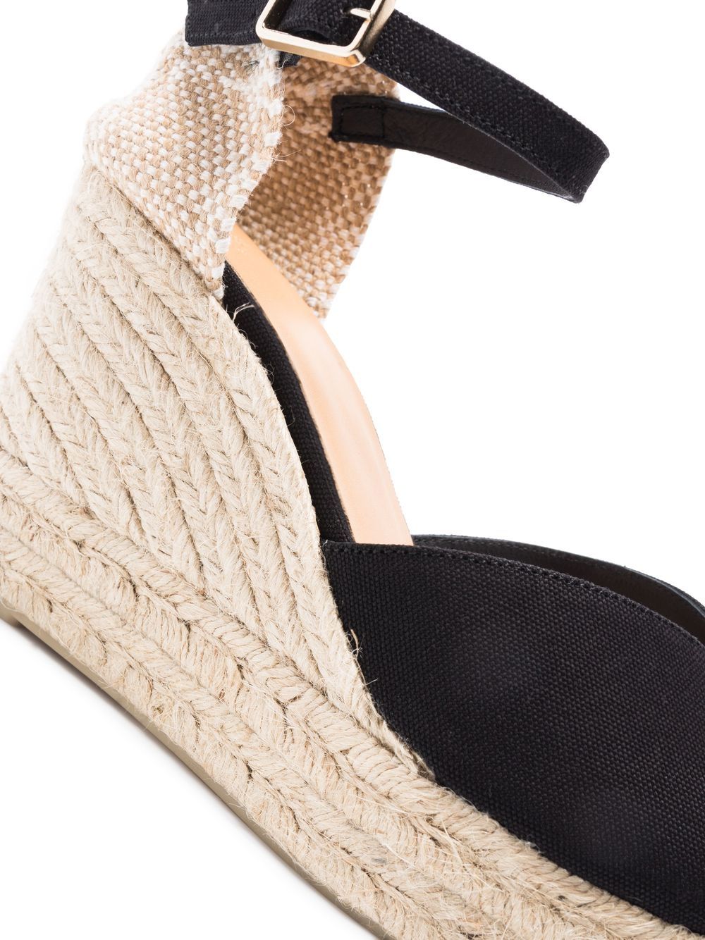 Castaner Bianca Woven-Raffia Espadrilles Black