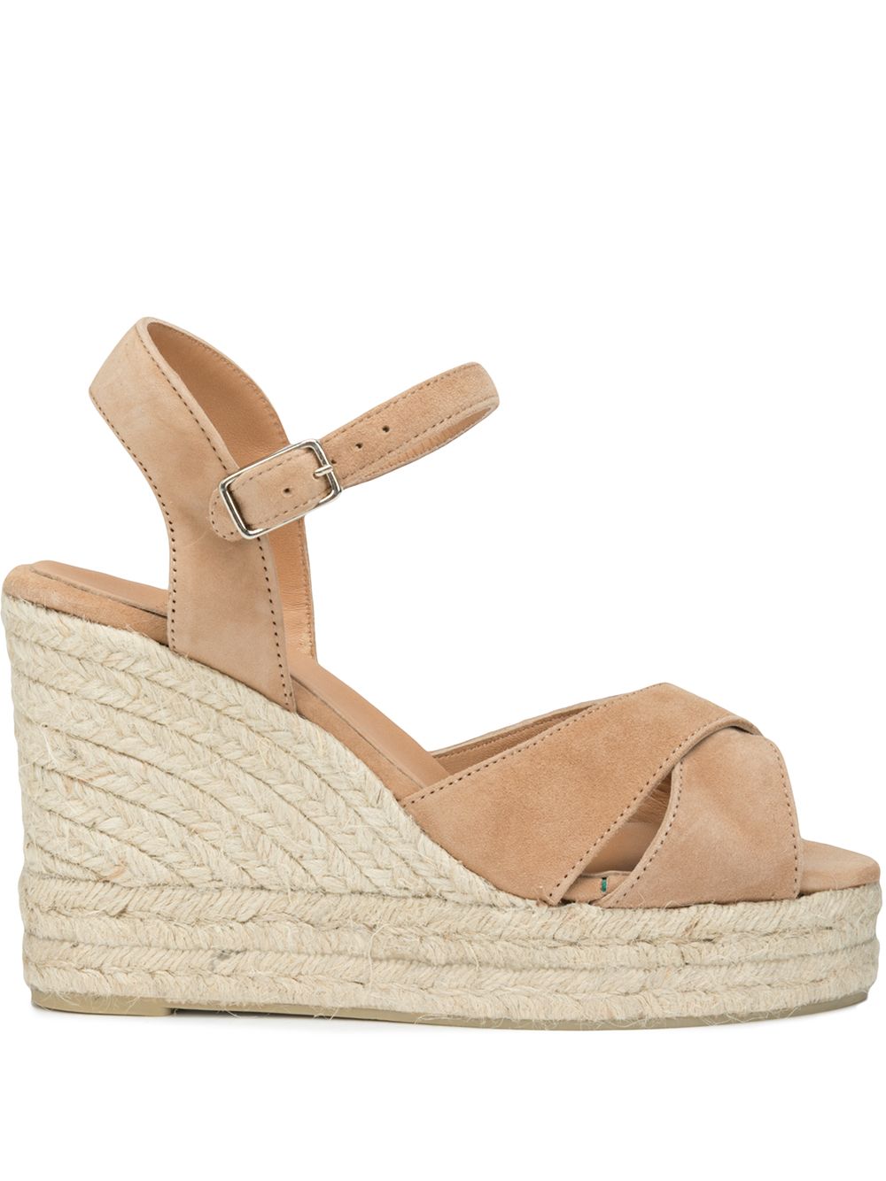 Castaner Blaudell Raffia Wedge Espadrilles Camel