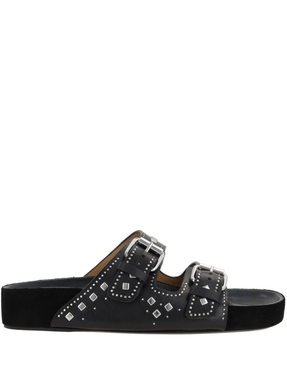 Isabel Marant Lennyo Studded Leather Sandals Black