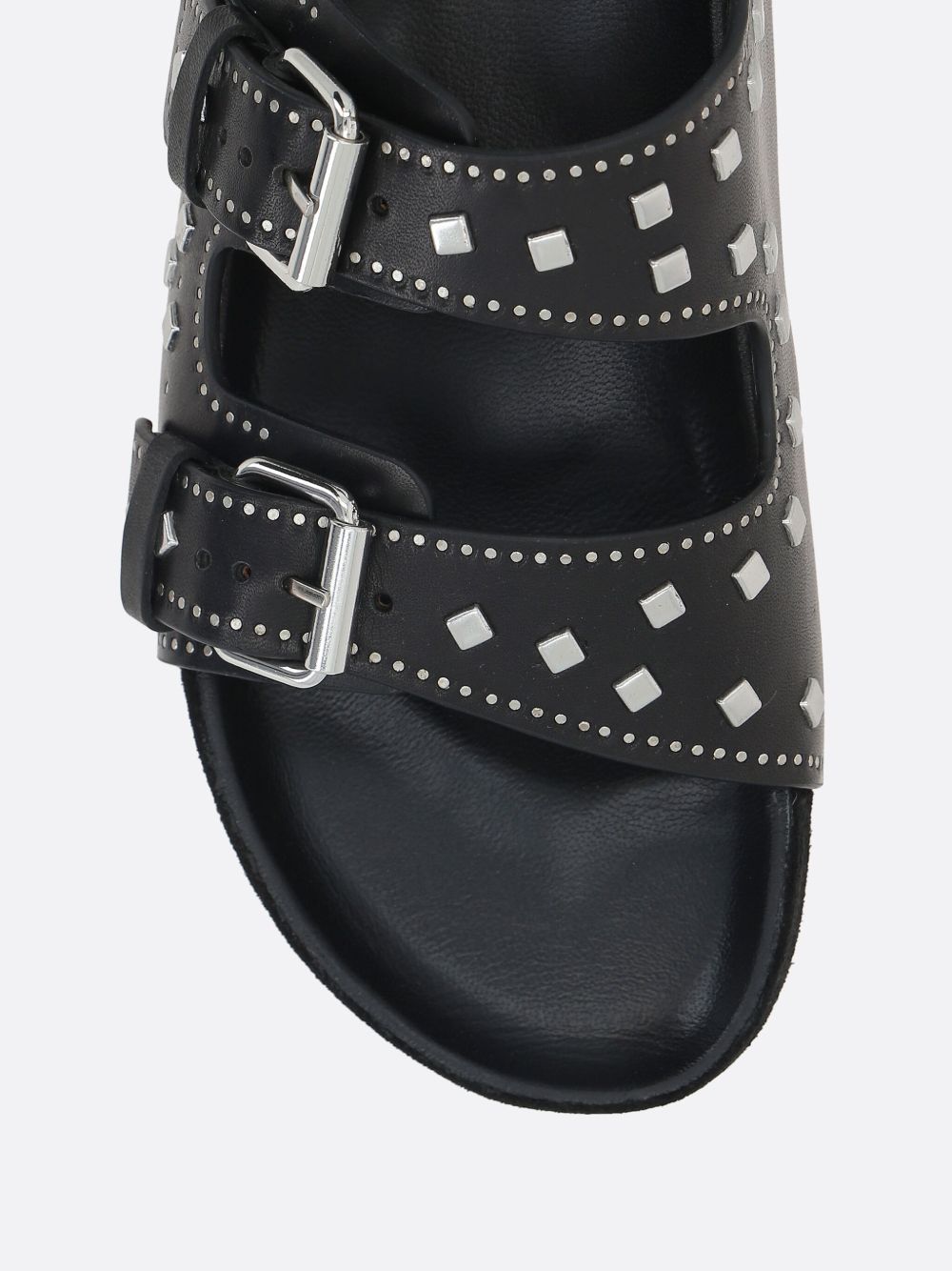 Isabel Marant Lennyo Studded Leather Sandals Black