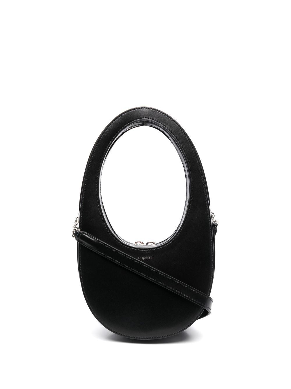 Coperni Swipe Mini Bag in Black Calf Leather