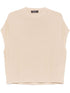 Fabiana Filippi Crewneck Linen-Blend Sweater with Sequin Embellishments Beige