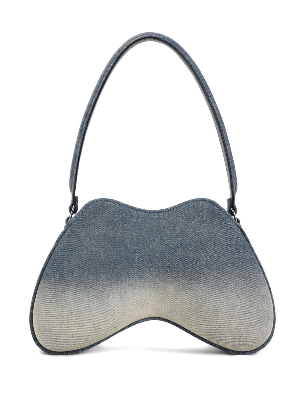 Diesel Double-D Denim Shoulder Bag Clear Blue