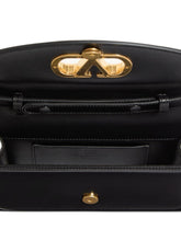 Valentino Garavani VLogo Signature Vain Small Leather Shoulder Bag Black