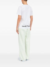 MM6 Maison Margiela V-Neck Printed Cotton T-Shirt White