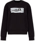 MM6 Maison Margiela Graphic Print Cotton Sweatshirt Black