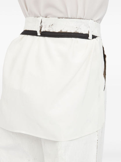MM6 Maison Margiela Wax trousers White