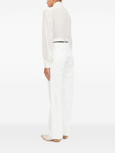 MM6 Maison Margiela Wax trousers White