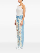 MM6 Maison Margiela Clear Blue Classic Straight-Leg Denim Jeans Clear Blue