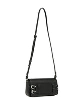 MM6 Maison Margiela Small Foldover Leather Shoulder Bag Black