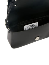 MM6 Maison Margiela Small Foldover Leather Shoulder Bag Black