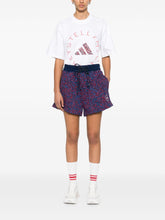Adidas By Stella McCartney Cotton Drawstring Shorts Purple