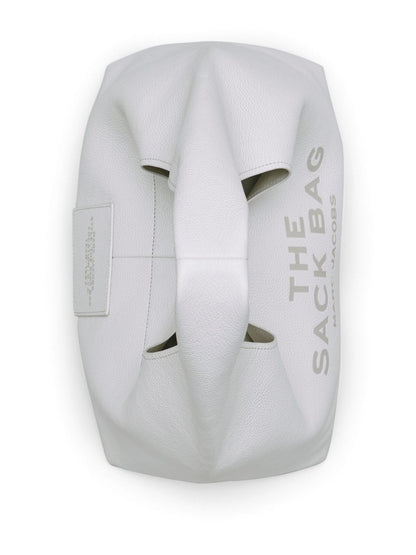 Marc Jacobs The Sack Leather Hobo Bag Silver